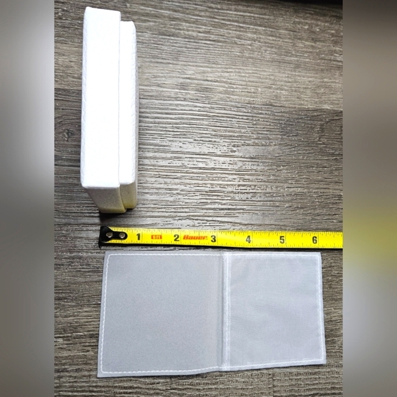 COPY CHRISTIAN DIOR White Jewelry Gift Box Grey Velvet Pouch Logo Ribbon Set lot - Picture 4 of 6